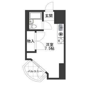 ワンルーム 間取り図