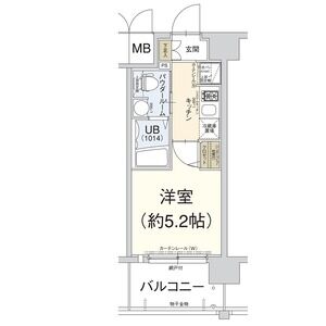 1K 間取り図