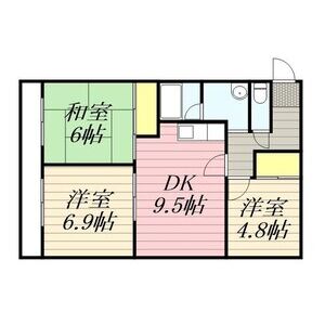 3DK 間取り図