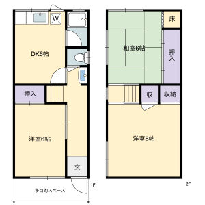 3DK 間取り図