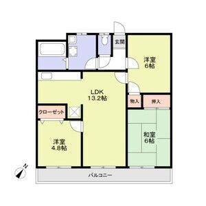 3LDK 間取り図