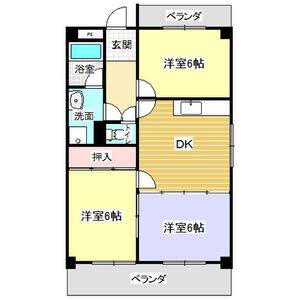 3DK 間取り図