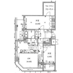 2LDK 間取り図