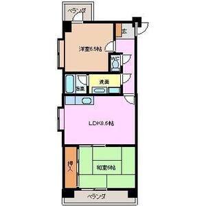 2DK 間取り図