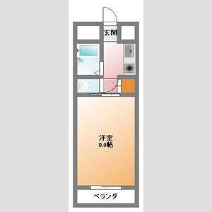 1K 間取り図