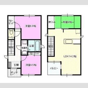3LDK 間取り図