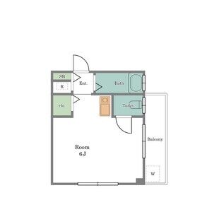 ワンルーム 間取り図