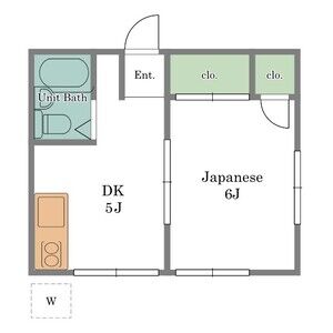 1DK 間取り図