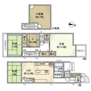 3LDK 間取り図