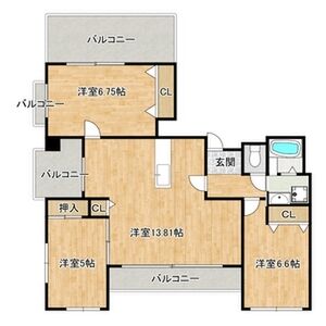 3LDK 間取り図