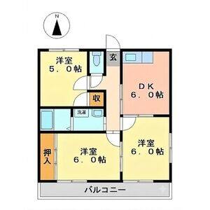 3DK 間取り図