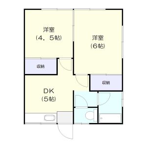 2DK 間取り図