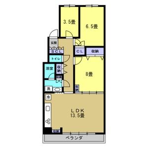 3LDK 間取り図