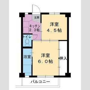 2K 間取り図