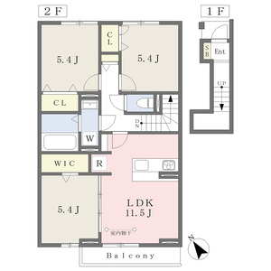 3LDK 間取り図
