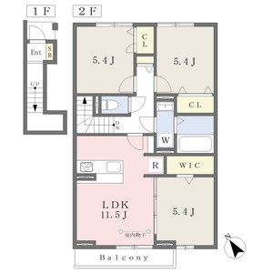 3LDK 間取り図