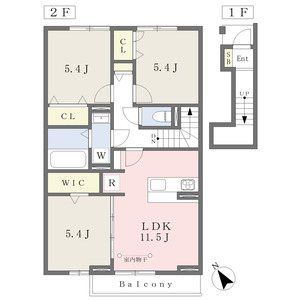 3LDK 間取り図