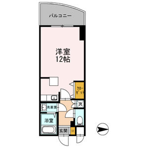 ワンルーム 間取り図