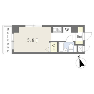 ワンルーム 間取り図