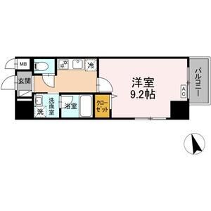 1K 間取り図