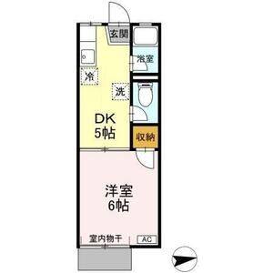 1DK 間取り図