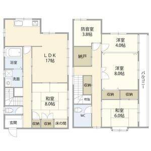 4LDK 間取り図