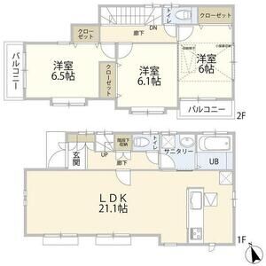 3LDK 間取り図