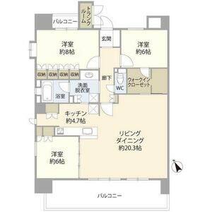 3LDK 間取り図