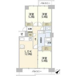 3LDK 間取り図