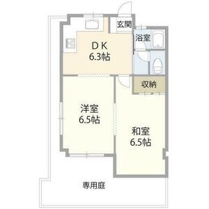 2DK 間取り図