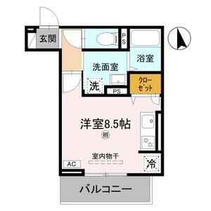 ワンルーム 間取り図