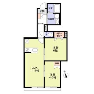 2LDK 間取り図