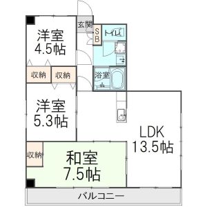 3LDK 間取り図