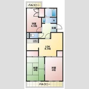 3LDK 間取り図