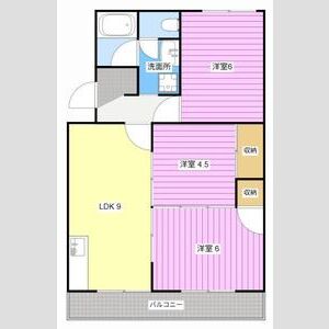 3LDK 間取り図