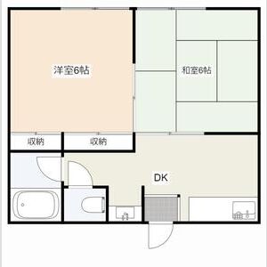 2DK 間取り図