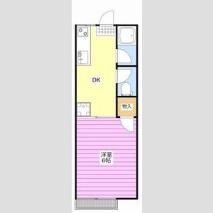 1DK 間取り図