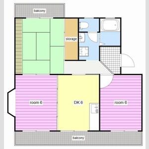 3DK 間取り図