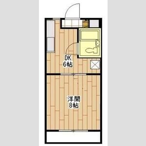 1DK 間取り図