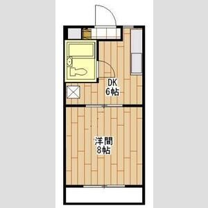 1DK 間取り図