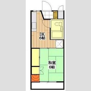 1DK 間取り図