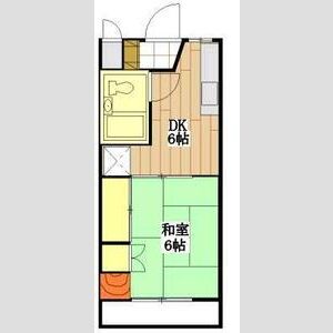 1DK 間取り図
