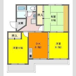 3DK 間取り図