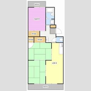 3LDK 間取り図
