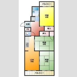 3LDK 間取り図