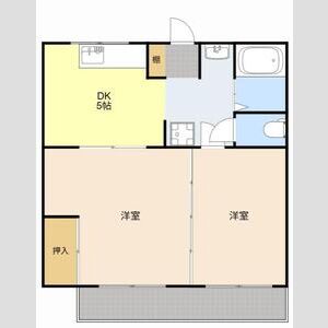 2DK 間取り図