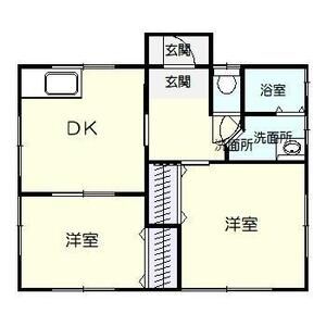 2DK 間取り図