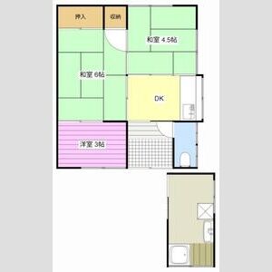 2DK 間取り図