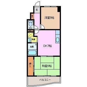 2DK 間取り図