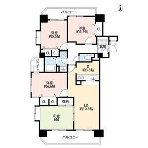 4LDK 間取り図